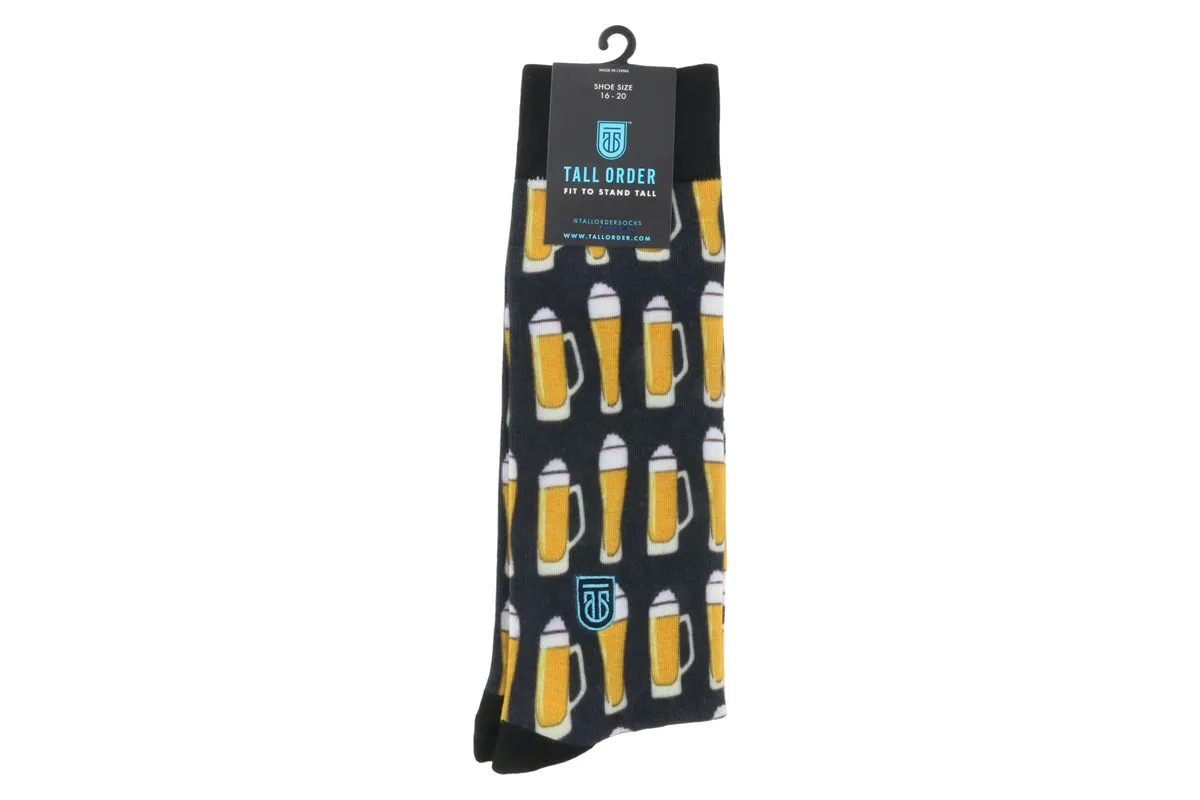 Tall Order Cushioned Dress Socks Beer