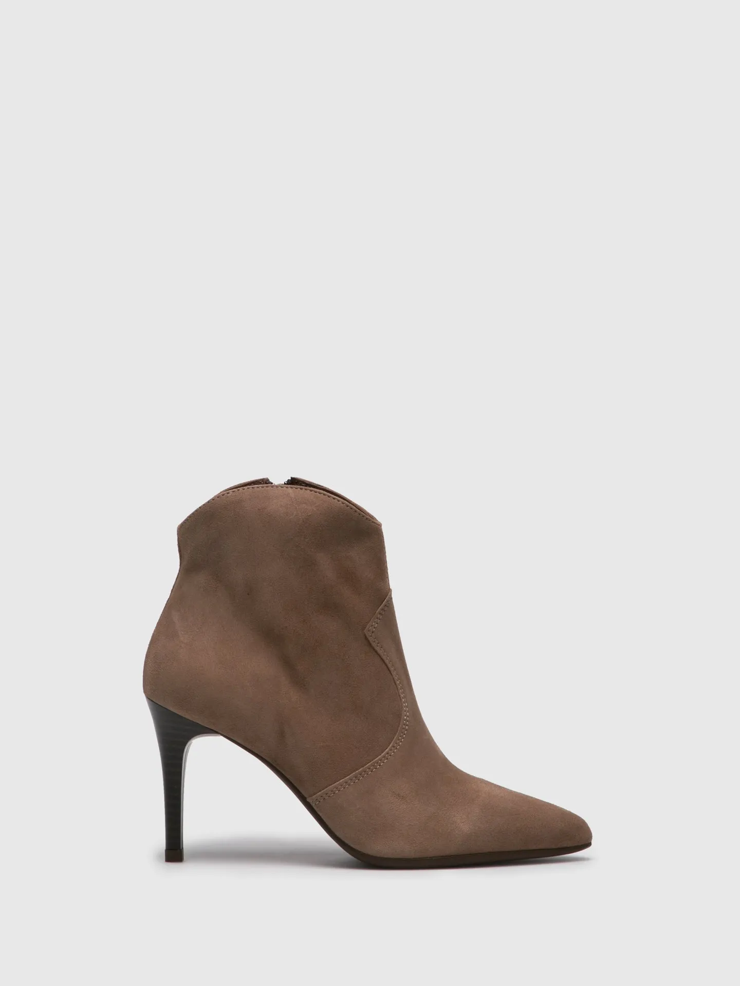 Tan Pointed Toe Ankle Boots