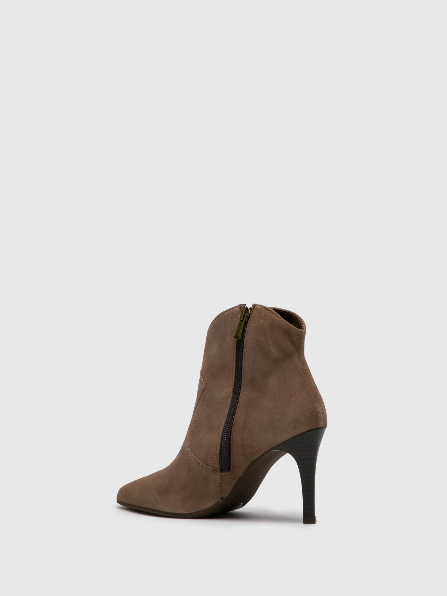 Tan Pointed Toe Ankle Boots