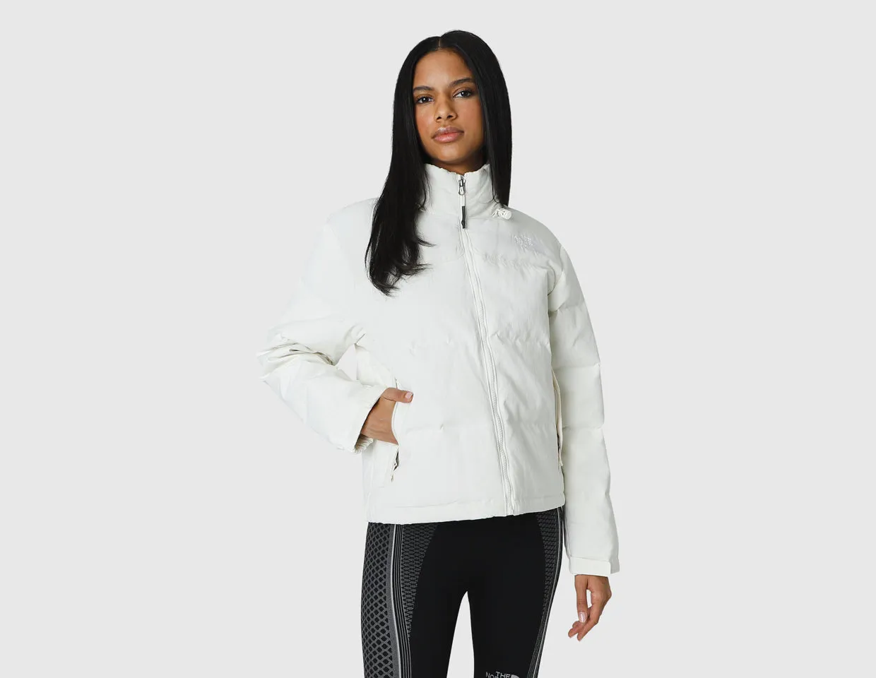 The North Face Women's `92 Ripstop Nuptse Jacket / White Dune