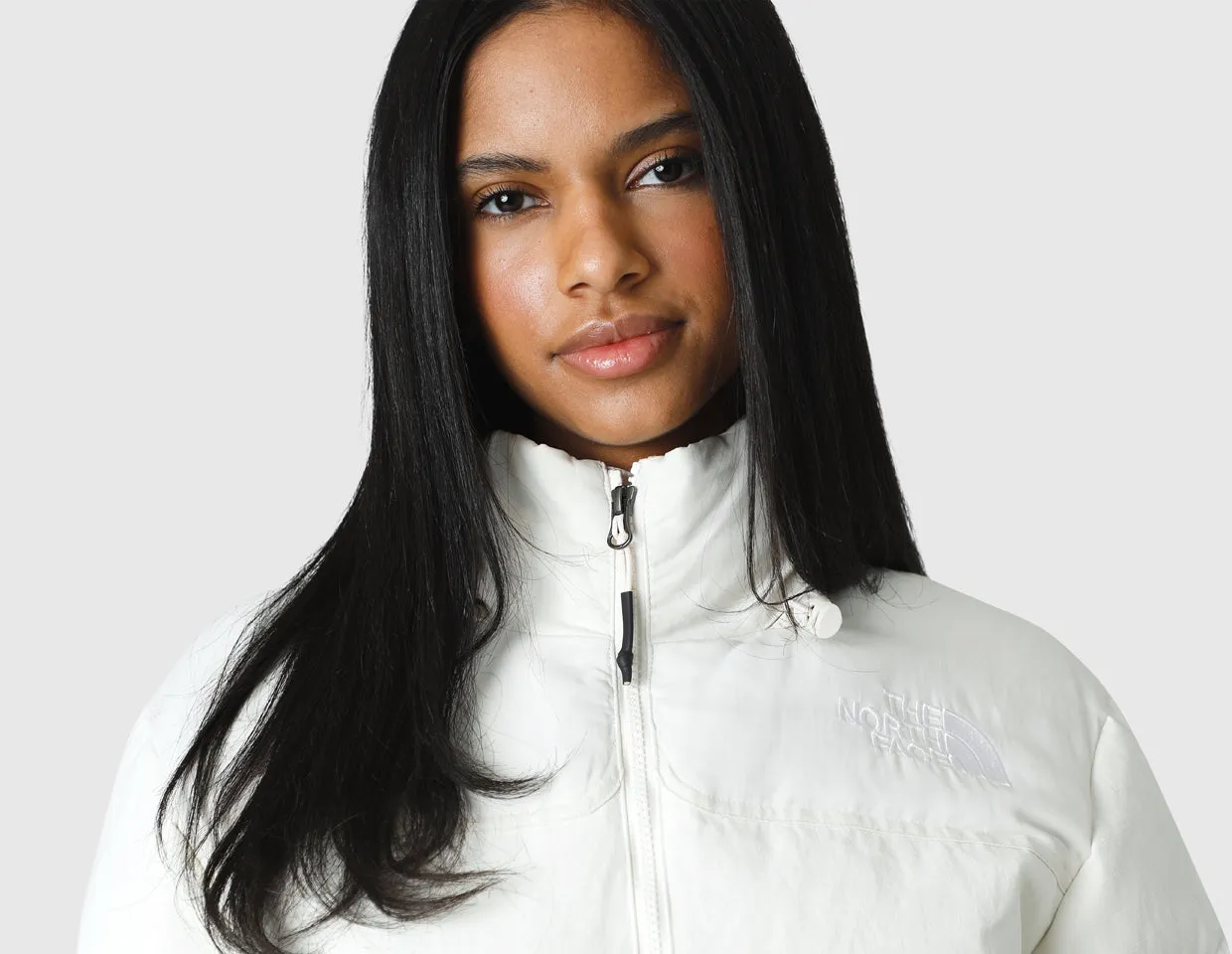 The North Face Women's `92 Ripstop Nuptse Jacket / White Dune