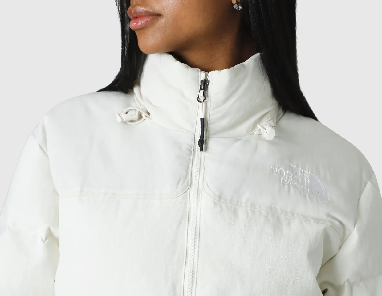 The North Face Women's `92 Ripstop Nuptse Jacket / White Dune