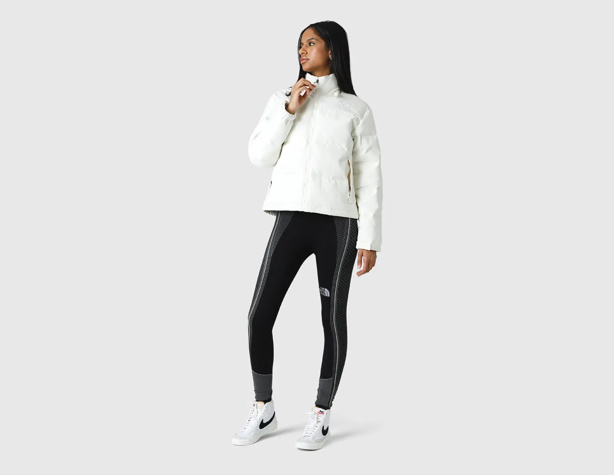 The North Face Women's `92 Ripstop Nuptse Jacket / White Dune