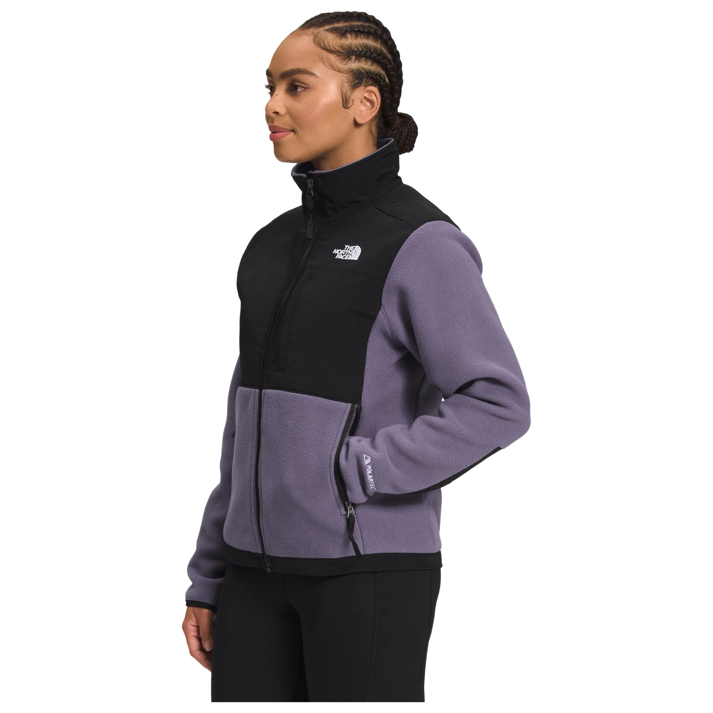 The North Face Women's Denali Jacket in Fawn Grey TNF Black