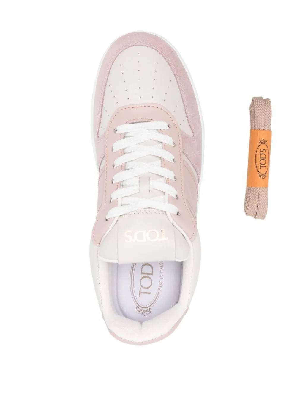 TOD'S Chic Pink Leather Platform Sneakers