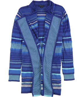 Tommy Hilfiger Womens Striped Open Front Cardigan Sweater