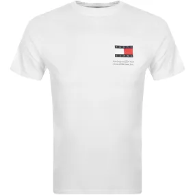 Tommy Jeans Slim Essential Flag T Shirt White