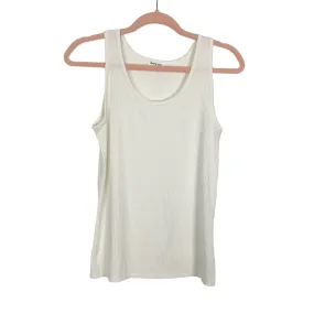 Tommy John Ivory Ribbed Knit Tank- Size S