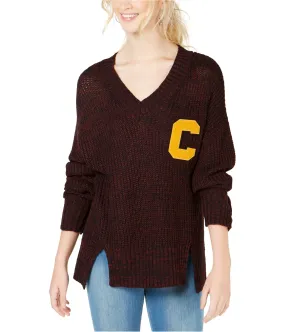 Ultra Flirt Womens Letter Patch Pullover Sweater