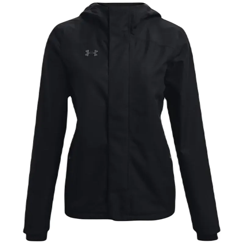 Under Armour Women's Black/Pitch Grey Stormproof Lined Rain Jacket