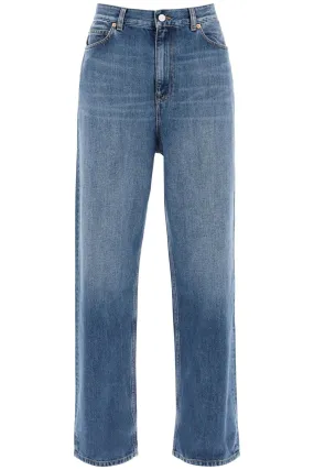 Valentino garavani wide leg jeans 4B0DD16X8JS MEDIUM BLUE DENIM