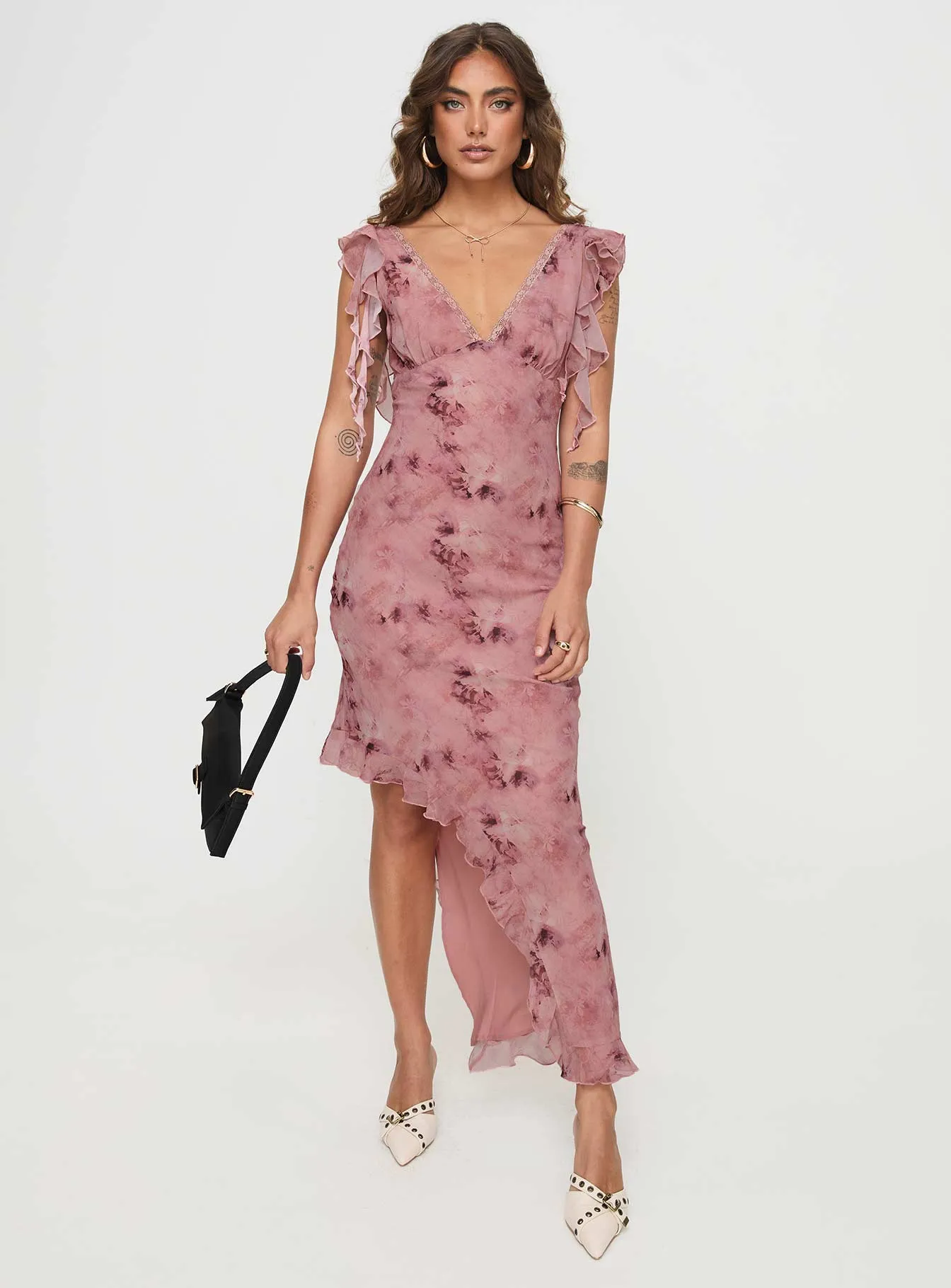 Vestige Midi Dress Pink