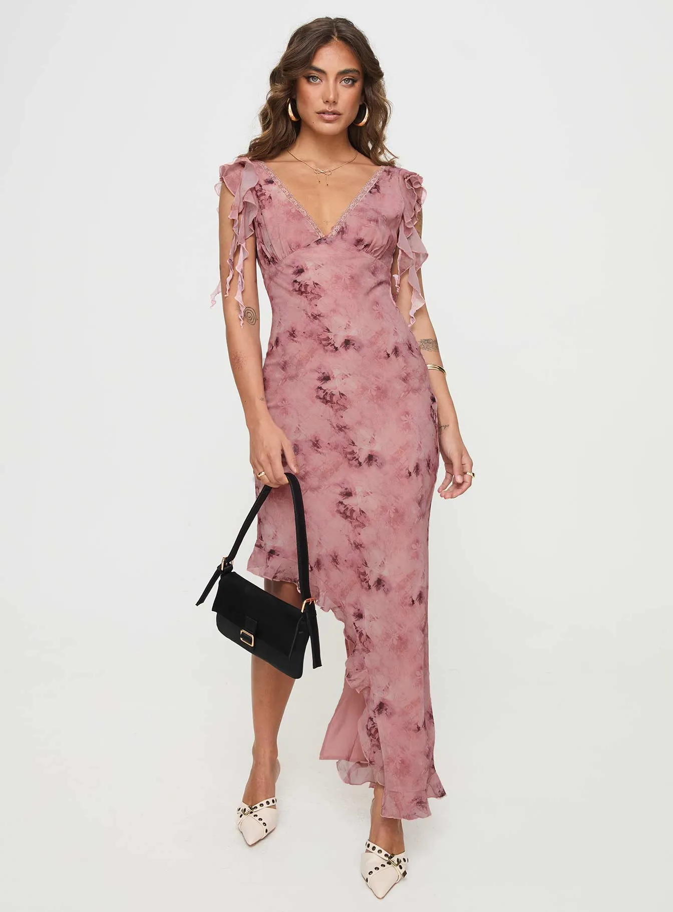 Vestige Midi Dress Pink