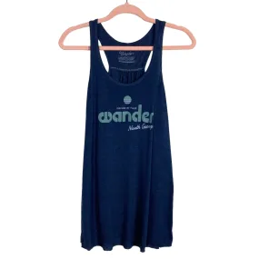 Wander Navy Wander North Georgia Racerback Tank- Size XL