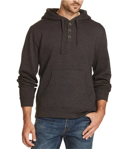 Weatherproof Mens 1/4 Button Hoodie Sweatshirt