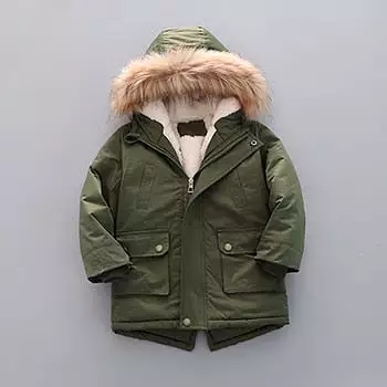 Windbreaker Fur Collar  Hooded Coats