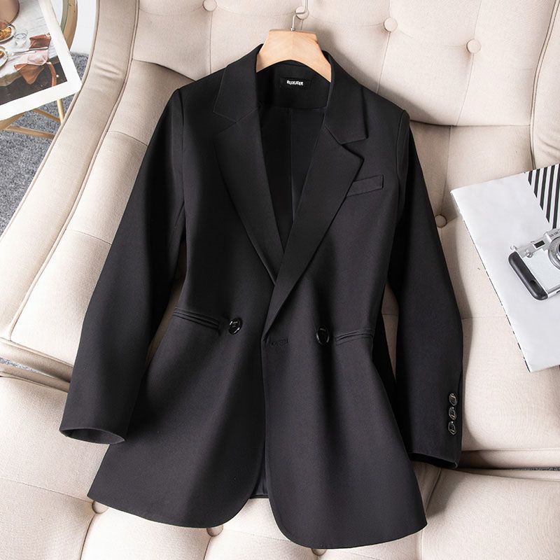 Women's Casual Small Suit Jacket with Back Slit