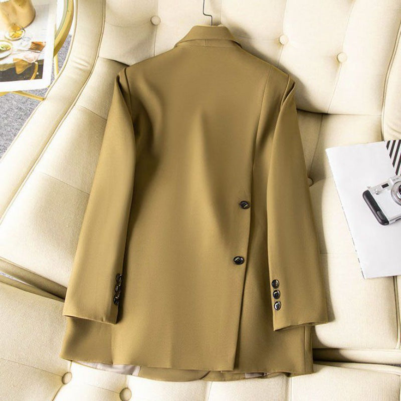 Women's Casual Small Suit Jacket with Back Slit