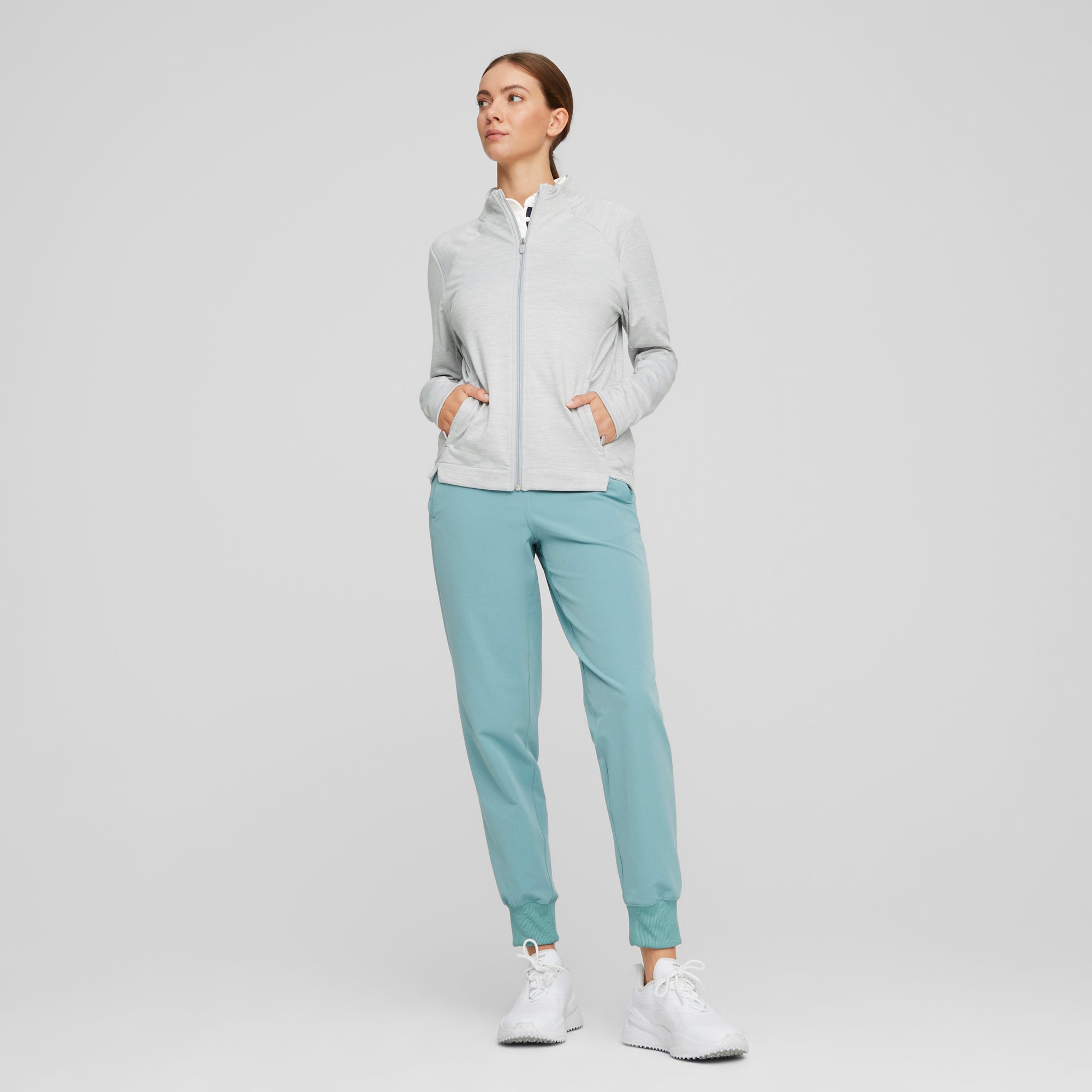 Women's CLOUDSPUN Heather Full Zip Golf Jacket