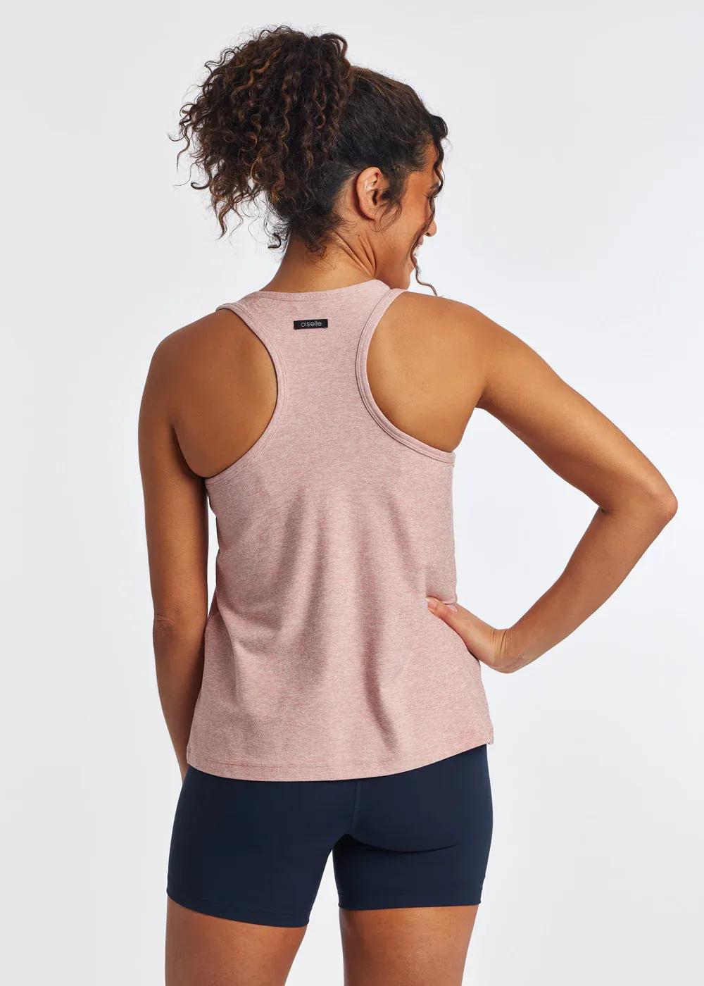 WOMEN'S LUX BOXY RACERBACK TANK - RAIN LILY