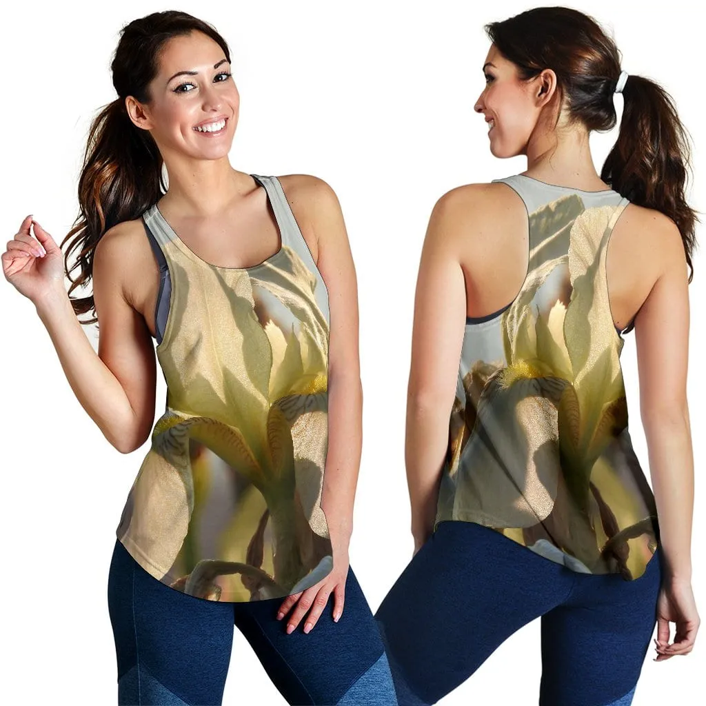 Women's Racerback Tank - Sunlit Iris #2 Design