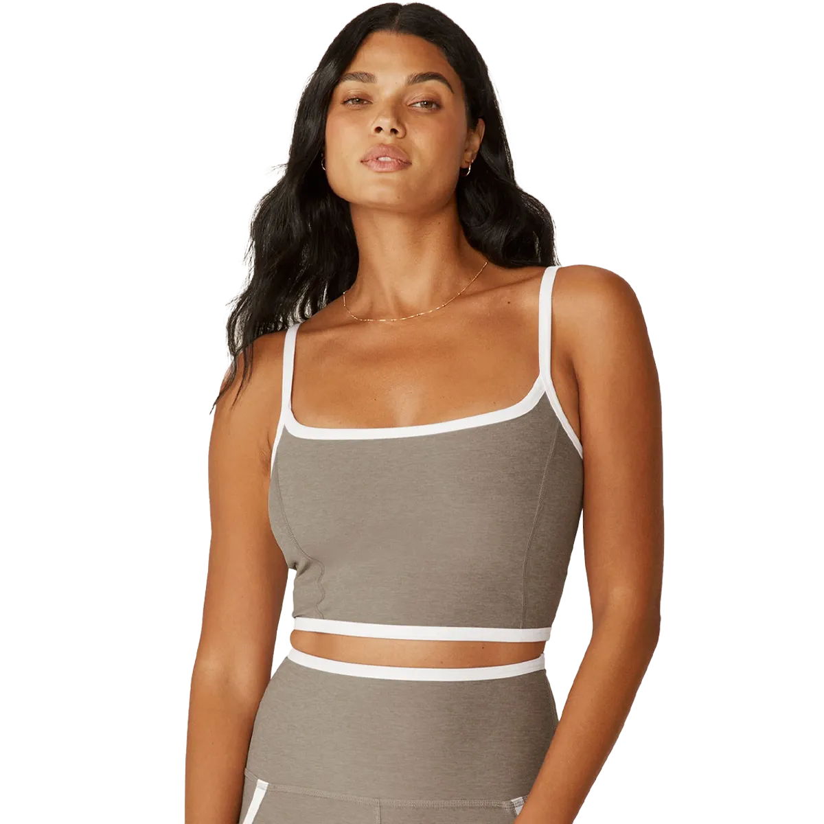 Women's Spacedye New Moves High Cropped Tank