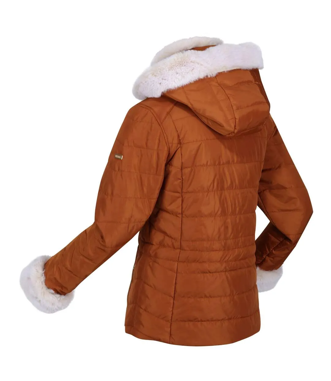 Womens/ladies willabella faux fur trim jacket sunset Regatta