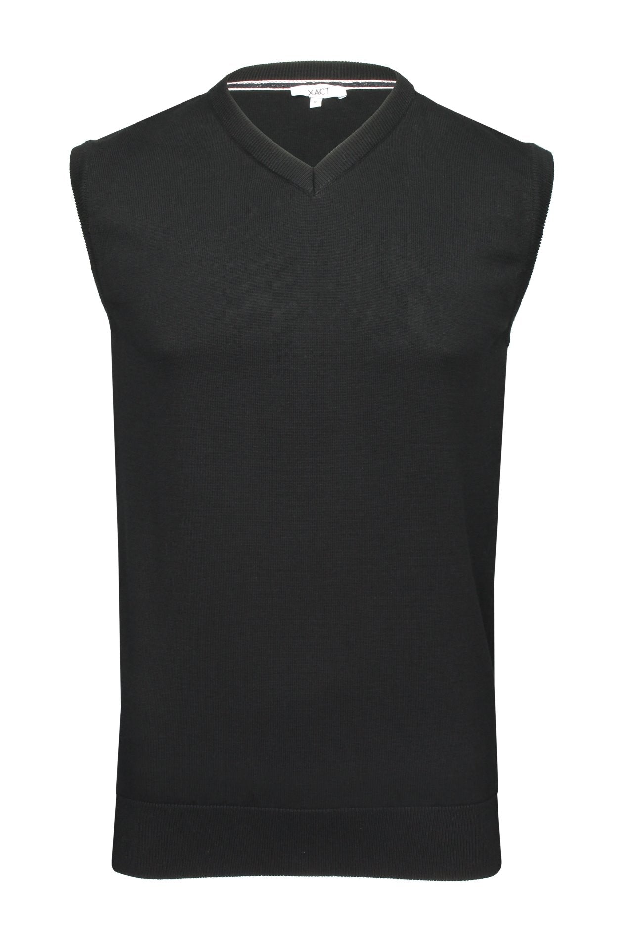 Xact Mens Knitted Sleeveless Vest/ Tank Top Jumper - 100% Cotton